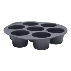 Gourmia Reusable 3pc Silicone Air Fryer Accessory Set with Basket Liner, Egg Bites Mold & Muffin Pan: Dishwasher-Safe, Hand Wash, Black, 1.49 lbs gourmia