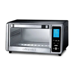 Gourmia Digital 4-Slice Toaster Oven Air Fryer with 11 Cooking Functions Stainless Steel Gray: 1000W, Dishwasher-Safe Parts gourmia