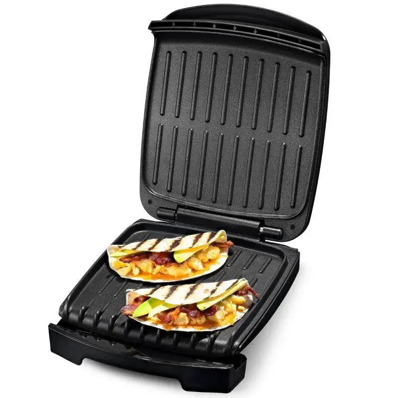 Gourmia 13.1" 4-Slice Health Griddle Black/Stainless Steel Finish gourmia